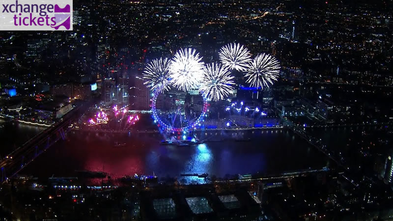 London New Year Eve Fireworks at The Royal Horseguards Hotel